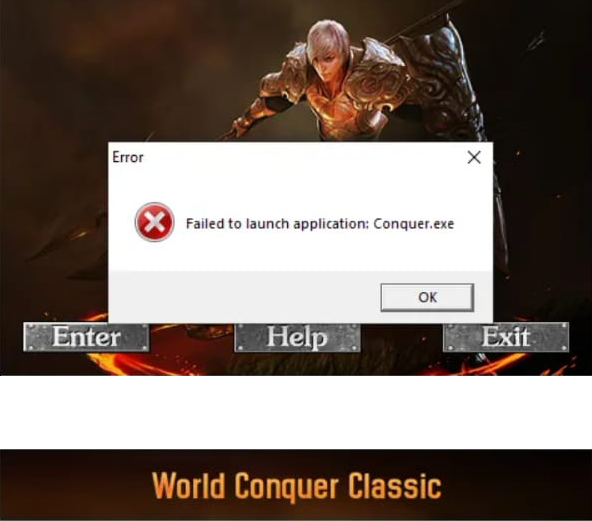 Error Server Dat